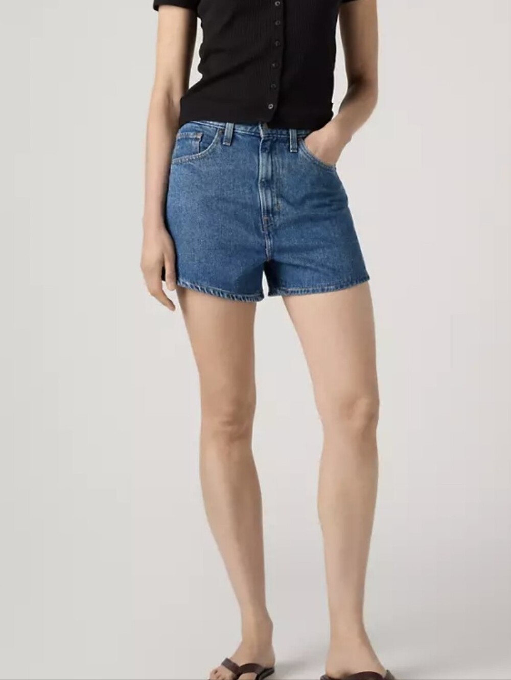 Levis High Waisted Mom Shorts